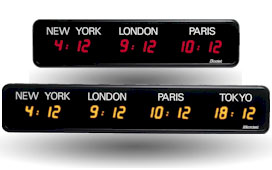 LED Digital Clocks - Time Zone